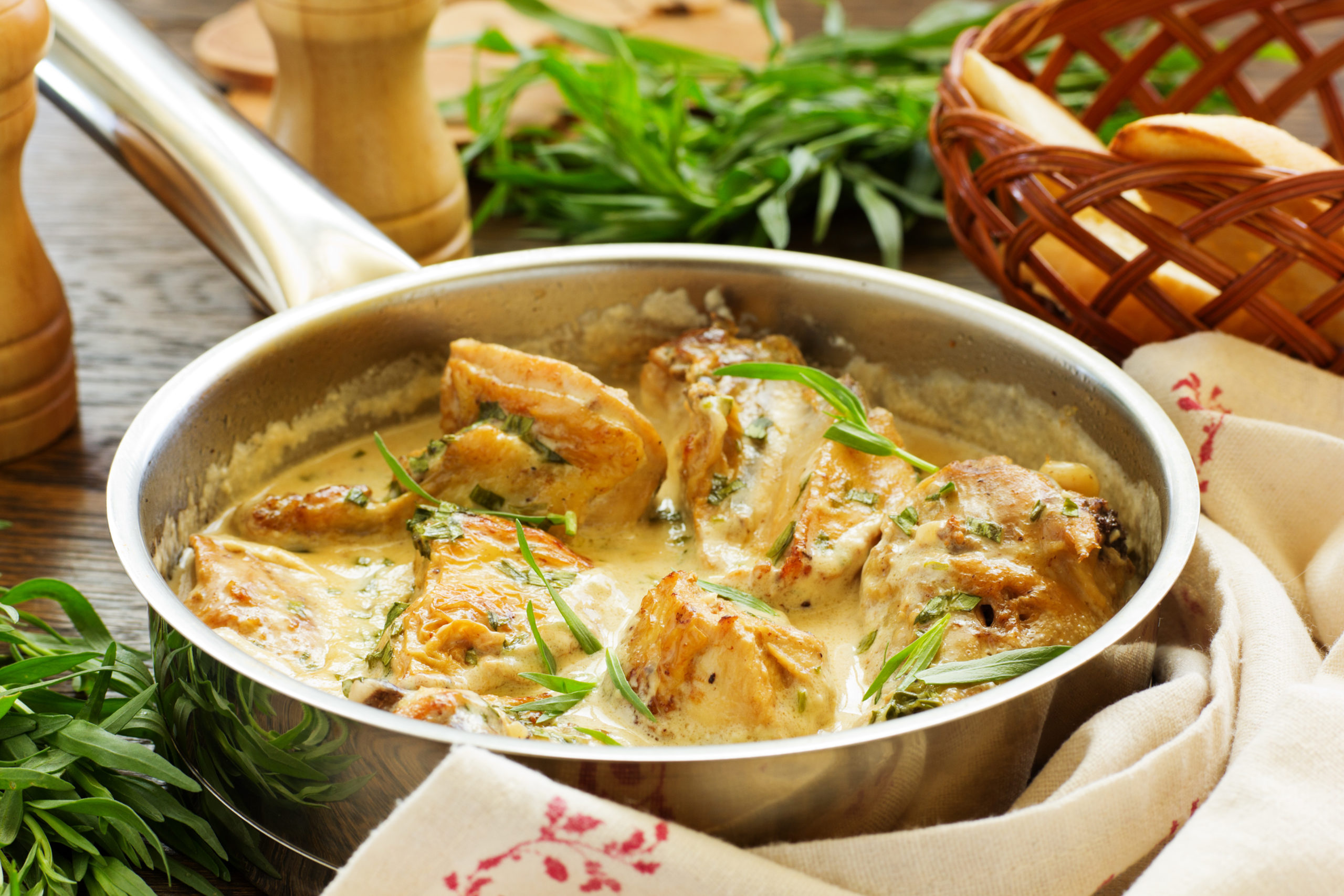 Creamy Tarragon Chicken – Kitchen Harvest Herbs